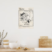 Angel Face Comic Strip "Der Hund mag keine Katzen" Poster (Küche)