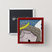 Angel Face Hallelujah Button (Vorne & Hinten)