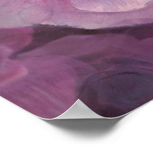 Angel Face Rose Collage Poster (Ecke)