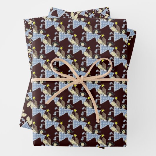 Angel Fairy Animated Holiday Geschenkpapier Set (Beispiel)