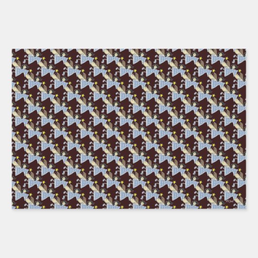 Angel Fairy Animated Holiday Geschenkpapier Set (Vorderseite)