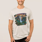Angel Falls Höchster Wasserfall der Welt Tri-Blend Shirt (Vorderseite)