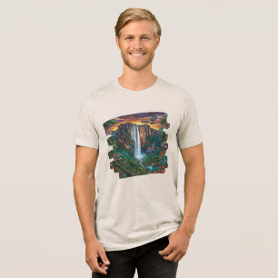 Angel Falls Höchster Wasserfall der Welt Tri-Blend Shirt
