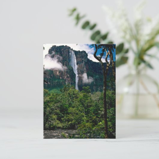 Angel Falls Postkarte (Stehend Vorderseite)