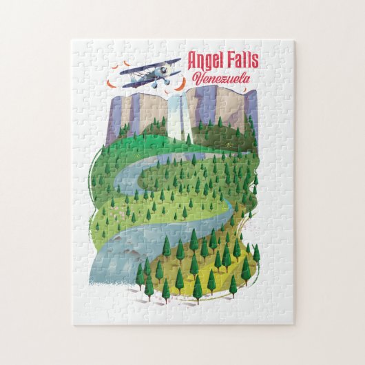 Angel Falls Venezuela Puzzle (Vertikal)