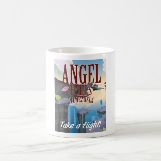 Angel Falls Venezuela Reiseplakat Kaffeetasse (Mittel)