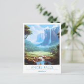Angel Falls Venezuela Travel Postkarte (Stehend Vorderseite)
