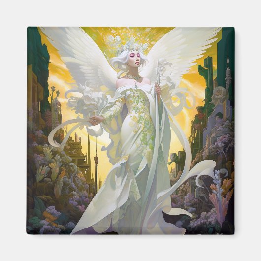 Angel Fantasy Art Magnet (Vorne)