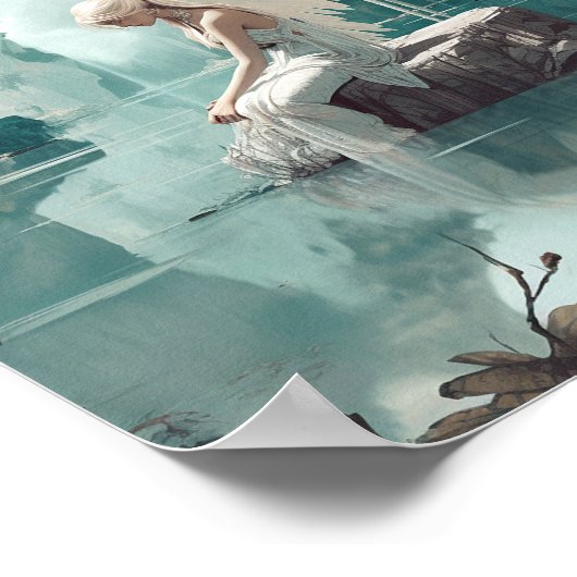 Angel Fantasy Art Poster (Ecke)