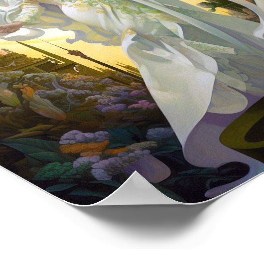 Angel Fantasy Art Poster (Ecke)