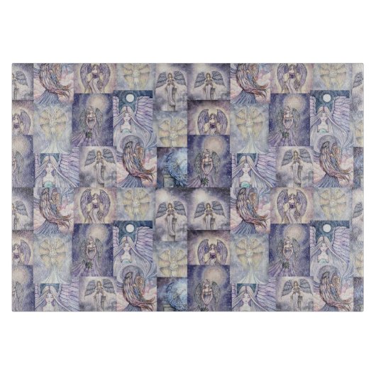 Angel Fantasy Art Viele Engel Bilder Schneidebrett (Vorderseite)