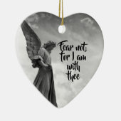Angel, Fear Not, God's protection Inspirational Keramikornament (Rechts)