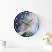 Angel Feather 2 Wall Clock Große Wanduhr (Zuhause)