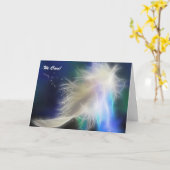 Angel Feather and Stars Card Karte (Gelbe Blume)