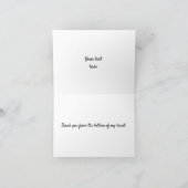 Angel Feather Dankeschön Karte (Innenseite)