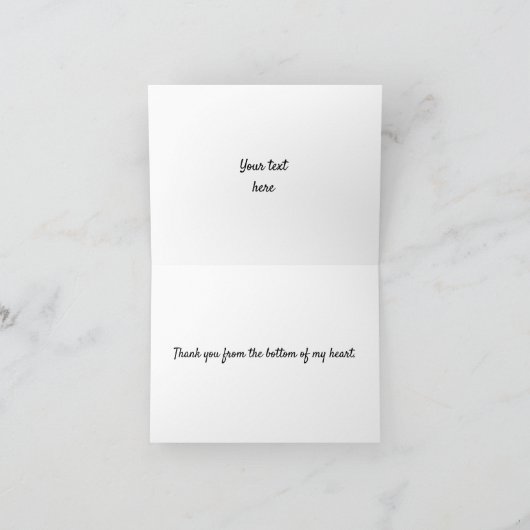 Angel Feather Dankeschön Karte (Innenseite)