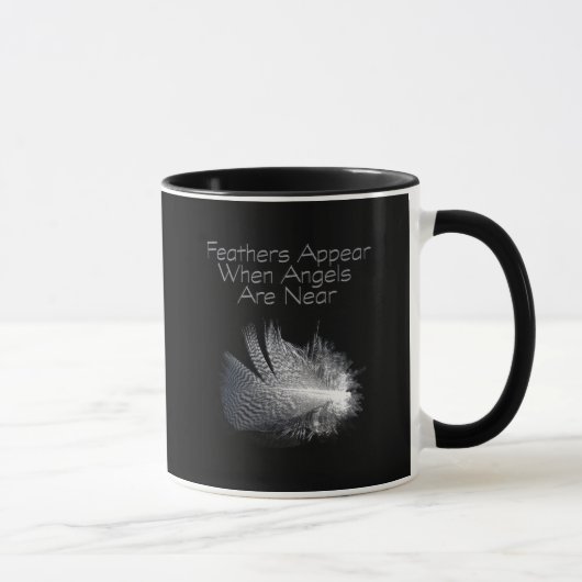 Angel Feather Motivierend Zitat Tasse (Rechts)