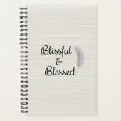 Angel Feather Stripes Elfenbeinweißer grauer Zen Planer (Vorderseite)