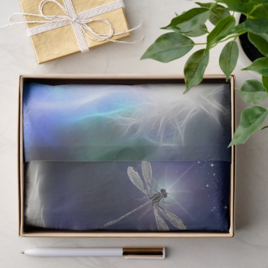 Angel Feather und Dragonfly 2 Seidenpapier (Geschenk)