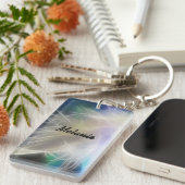 Angel Feather und Name Schlüsselanhänger (Vorderseite rechts)