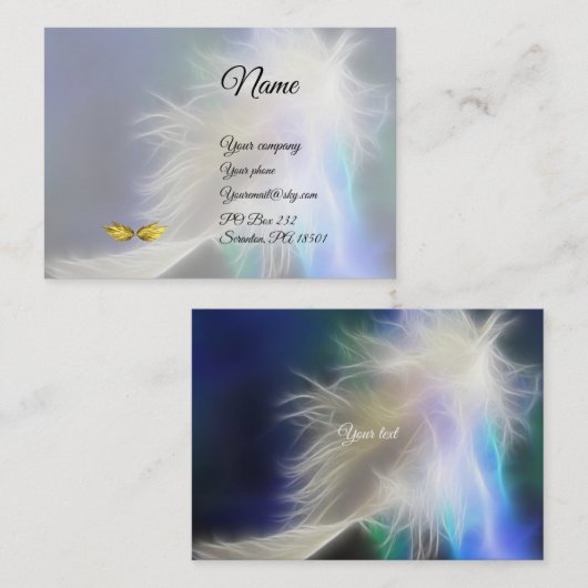 Angel Feather Visitenkarte (Vorne/Hinten)