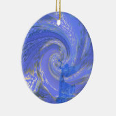 Angel feiert diese Nacht der Nächte. Keramikornament (Rechts)