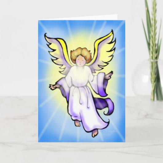 Angel Feiertagskarte (Vorderseite)