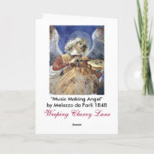 Angel Fine Art Renaissance Weihnachtskarte Feiertagskarte (Rückseite)