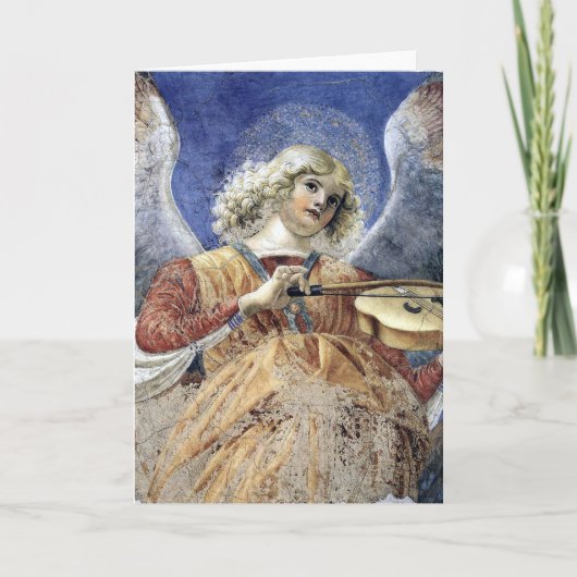 Angel Fine Art Renaissance Weihnachtskarte Feiertagskarte (Vorderseite)