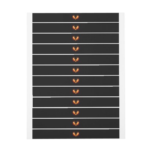 Angel Fire Heart with Wings (Bogen)