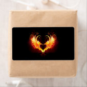 Angel Fire Heart with Wings (Insitu)