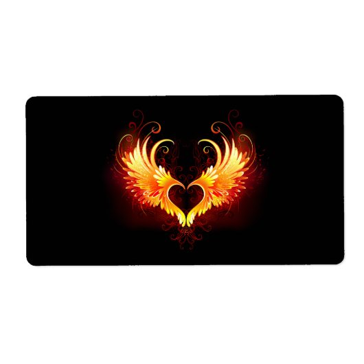 Angel Fire Heart with Wings (Vorne)