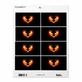 Angel Fire Heart with Wings (Vorne)