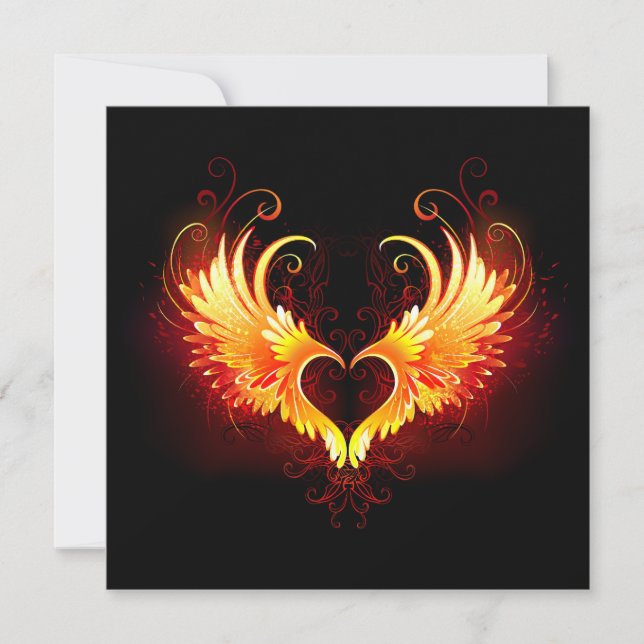 Angel Fire Heart with Wings (Vorderseite)
