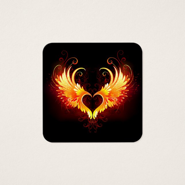 Angel Fire Heart with Wings (Vorderseite)