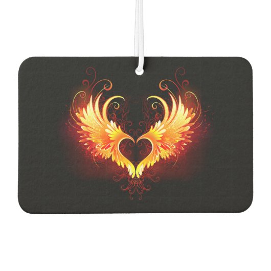 Angel Fire Heart with Wings Autolufterfrischer (Vorderseite)