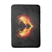 Angel Fire Heart with Wings Badematte (Vorderseite Vertikal)