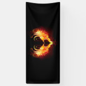 Angel Fire Heart with Wings Banner (Vertikal)