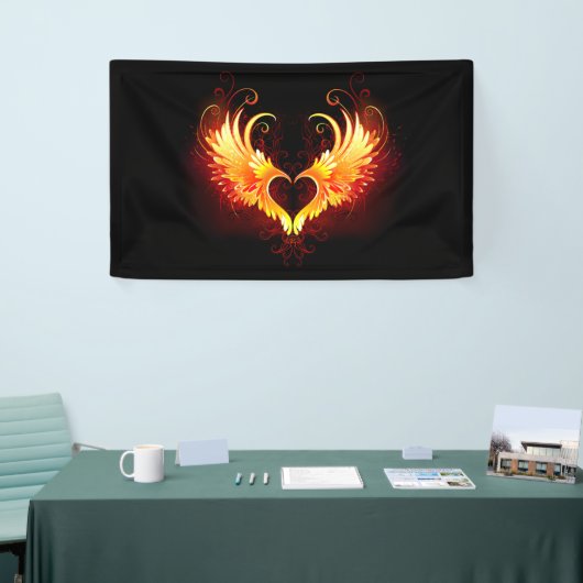 Angel Fire Heart with Wings Banner (Messeveranstaltung)