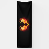 Angel Fire Heart with Wings Banner (Vertikal)