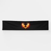 Angel Fire Heart with Wings Banner (Horizontal)