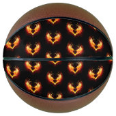Angel Fire Heart with Wings Basketball (Vorderseite)