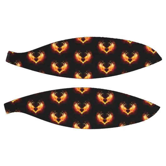 Angel Fire Heart with Wings Basketball (Panele)