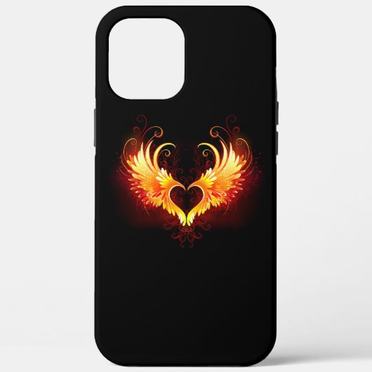 Angel Fire Heart with Wings Case-Mate iPhone Hülle (Rückseite)