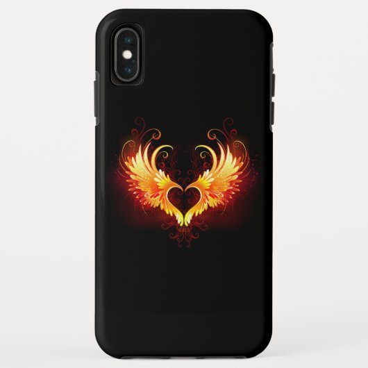 Angel Fire Heart with Wings Case-Mate iPhone Hülle (Rückseite)