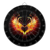 Angel Fire Heart with Wings Dartscheibe (vorne)