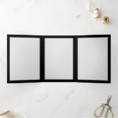 Angel Fire Heart with Wings Dreifach Gefaltete Karte (Innenseite)