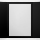 Angel Fire Heart with Wings Dreifach Gefaltete Karte (Innenseite Mitte)