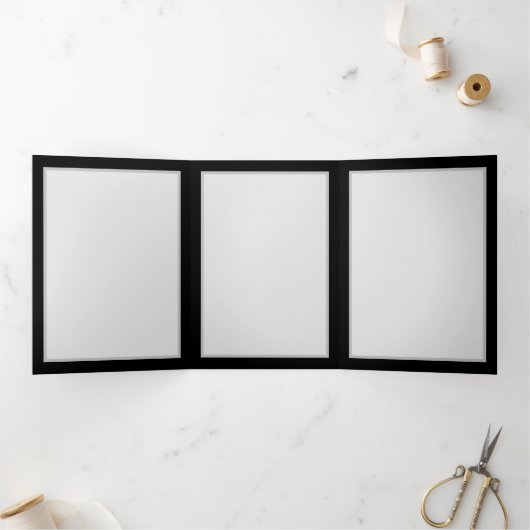 Angel Fire Heart with Wings Dreifach-gefaltete Programmkarte (Innenseite)