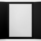 Angel Fire Heart with Wings Dreifach-gefaltete Programmkarte (Innenseite Mitte)